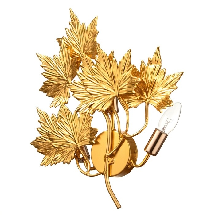 Бра Бра "Клен" 1хЕ14 40Вт золото 55х55х15 см