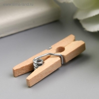 Декор для творчества дерево "Прищепка" (набор 40 шт) 2,5х0,8 см Декор для творчества дерево "Прищепка" (набор 40 шт) 2,5х0,8 см