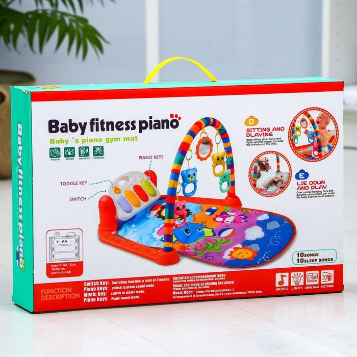 Развивающий музыкальный коврик &laquo;Пляж&raquo;, 73x48 см.