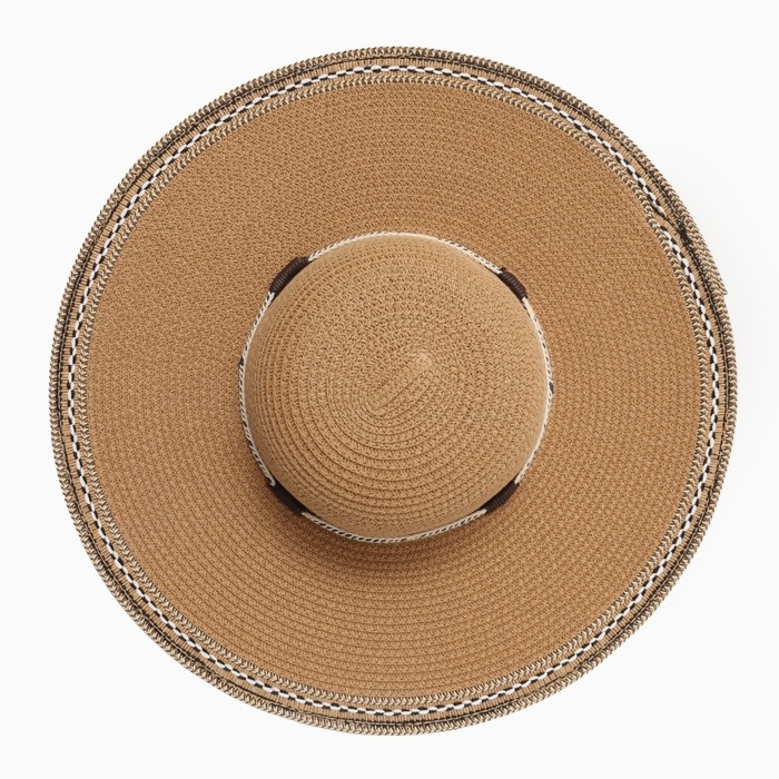 Шляпа женская MINAKU, цв.светло-коричневый, р-р 58 Шляпа женская MINAKU, цв.светло-коричневый, р-р 58