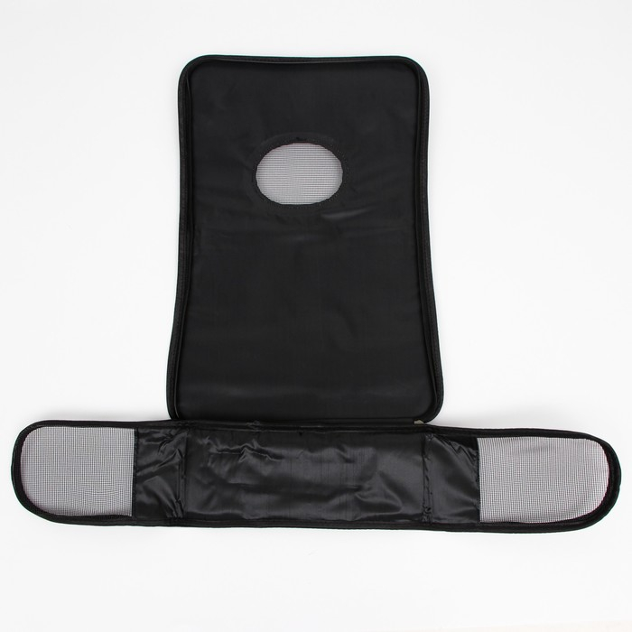 Сумка - переноска для животных "Лапки Happy", чёрная, размер S, 37,5 х 17 х 22 см