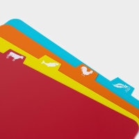 Набор досок разделочных гибких Доляна, 37&times;28 см, 4 шт, цвет ассорти