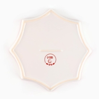 Новый год! Блюдо новогоднее керамическое &laquo;Пряничные человечки&raquo;, 21х21х3см, цвет белый