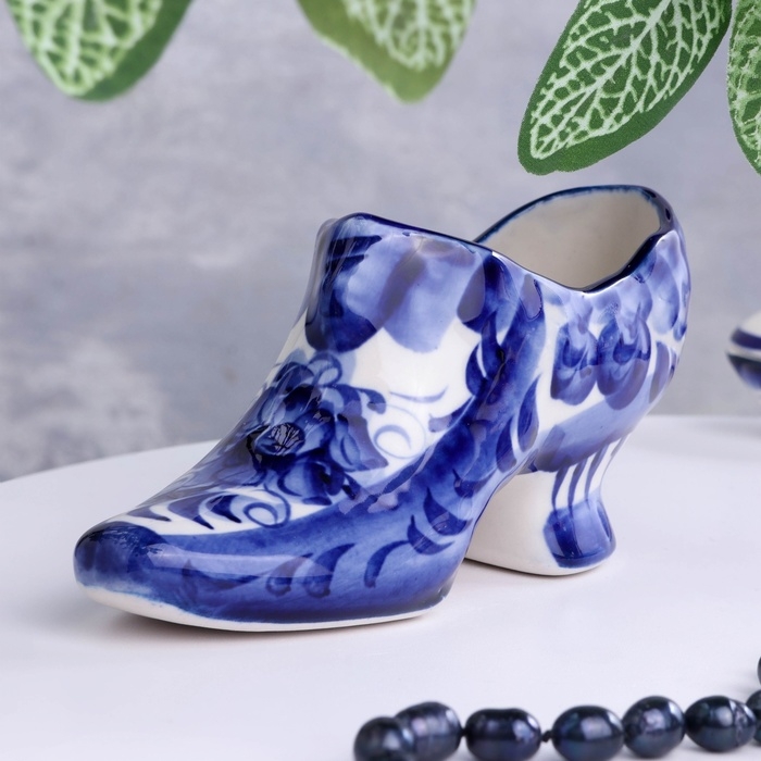 Сувенир &laquo;Туфля&raquo;, 17х7 см, гжель