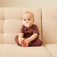 Штаны детские MINAKU, цвет коричневый, рост 74-80 см