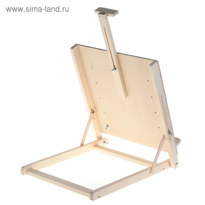Мольберт настольный &laquo;Студийный&raquo;, 650 x 450 x 560 мм, с планшетом 450 x 480 мм (возможность разместить холст 60 x 80 см), с бегунком, Calligrata