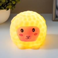 Ночник "Барашек" LED от батареек LR44 желтый 9х9х8 см RISALUX Ночник "Барашек" LED от батареек LR44 желтый 9х9х8 см RISALUX