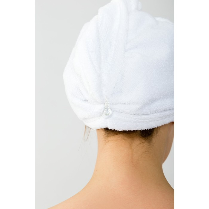 Набор для сауны Набор для сауны "Этель" парео (68х150 см) и чалма, цвет белый