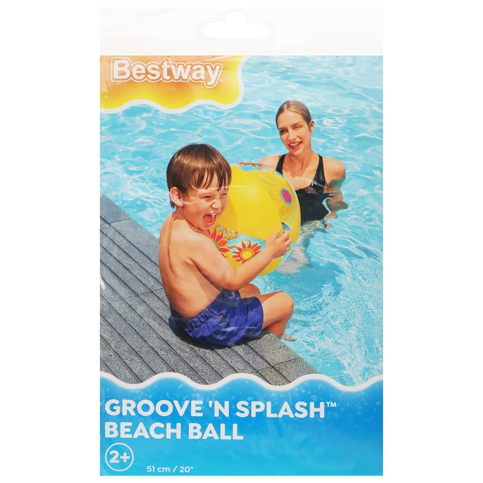 Мяч пляжный &laquo;Дизайнерский&raquo;, d=51 см, от 2 лет, цвет МИКС, 31036 Bestway