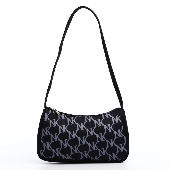 Сумка женская текстильная &laquo;Цветы&raquo;, 19х14х6 см, чёрный