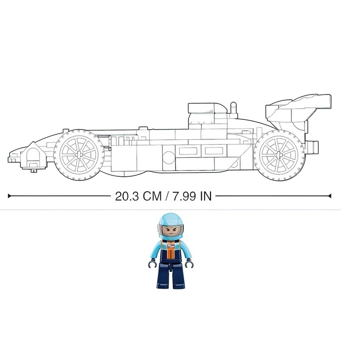 Конструктор &laquo;Автогонки. Суперболид&raquo;, 221 деталь