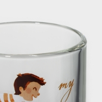 Кружка стеклянная &laquo;Фитнес. Папа&raquo;, 320 мл