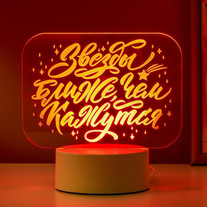 Светильник Светильник "Звезды ближе" LED RGB от сети 9,5х16,5х16 см RISALUX