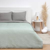 Покрывало LoveLife Tufting: Квадрат цв.зеленый,  240*230&plusmn;5см, микрофайбер, 100% п/э