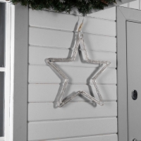 Светодиодная фигура «Звезда», 56 см, дюралайт, 96 LED, 24 В, свечение тёплое белое Светодиодная фигура «Звезда», 56 см, дюралайт, 96 LED, 24 В, свечение тёплое белое