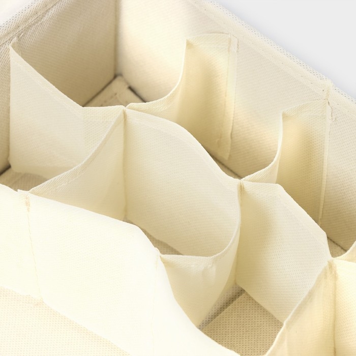 Органайзер для хранения белья LaDо́m «Франческа», 9 ячеек, с крышкой, 35×30×12 см, цвет серо-голубой Органайзер для хранения белья LaDо́m «Франческа», 9 ячеек, с крышкой, 35×30×12 см, цвет серо-голубой