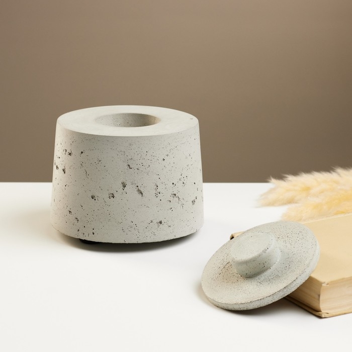 Биокамин настольный "Цилиндр" 14 х 11 см, топливо и спички в комплекте