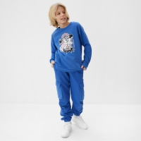 Свитшот детский MINAKU, цвет синий, рост 110 см Свитшот детский MINAKU, цвет синий, рост 110 см