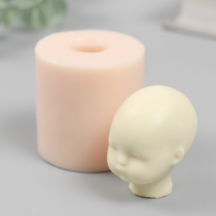 Молд силикон Молд силикон "Голова младенца" №18 3х3,5х4 см