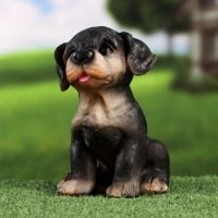 Садовая фигура "Щенок ротвейлера" 13х15х18см Садовая фигура "Щенок ротвейлера" 13х15х18см