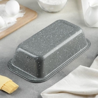 Форма для выпечки &laquo;Элин Мрамор&raquo;, 25&times;13&times;6 см, антипригарное покрытие, цвет серый