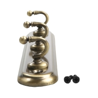 Вешалка ТУНДРА TVT002, металлическая, трёхрожковая, цвет бронза Вешалка ТУНДРА TVT002, металлическая, трёхрожковая, цвет бронза