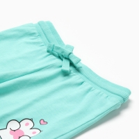 Шорты для девочки, цвет ментол, рост 74 см