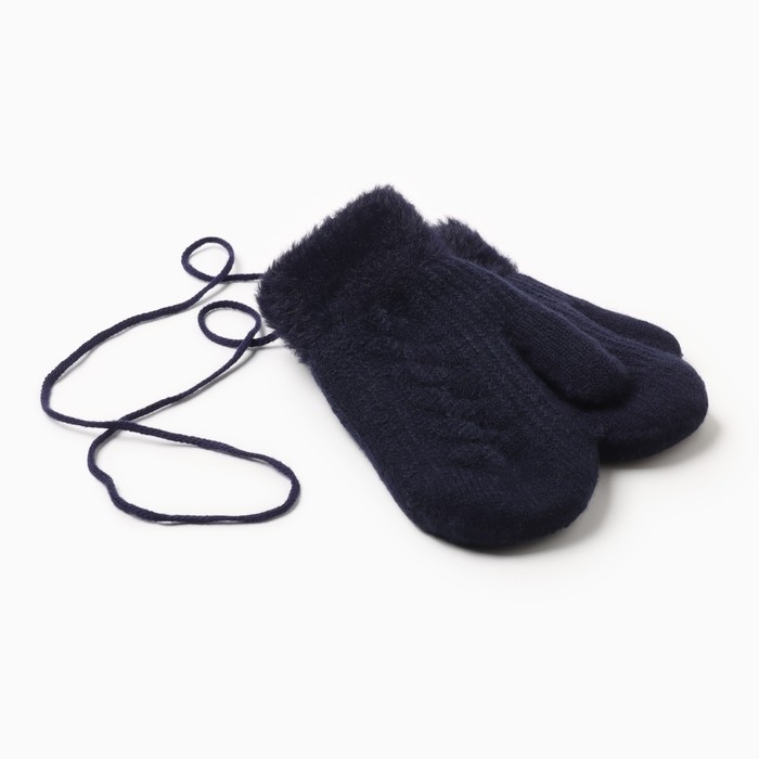 Варежки детские MINAKU, цвет темно-синий, 18 см Варежки детские MINAKU, цвет темно-синий, 18 см