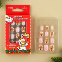 Детские накладные ногти на новый год &laquo;Зимняя история&raquo;, 12 шт