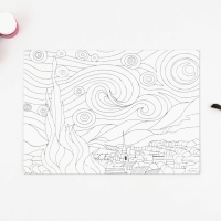 Раскраска акварелью «Шедевры», А4 Раскраска акварелью «Шедевры», А4