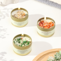 Набор свечей ароматических "Aromatic Candle Deluxe", английская груша и фрезия, 3 шт Набор свечей ароматических "Aromatic Candle Deluxe", английская груша и фрезия, 3 шт