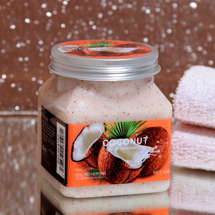 Крем-Скраб для тела обновляющий с кокосом 500 мл Крем-Скраб для тела обновляющий с кокосом 500 мл