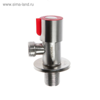 Кран шаровой Accoona A473G-4, 1/2"х1/2" наружная резьба, для быт. приборов, угловой, красный Кран шаровой Accoona A473G-4, 1/2"х1/2" наружная резьба, для быт. приборов, угловой, красный