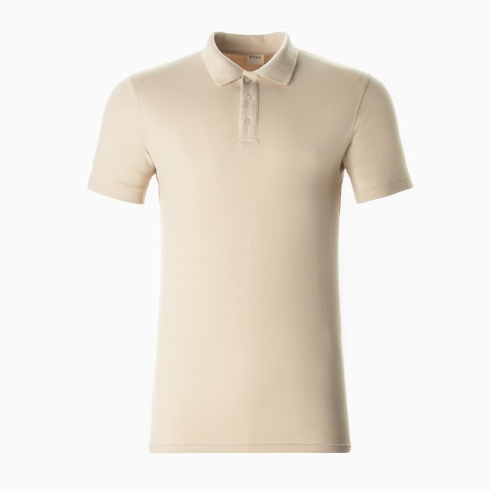 Футболка (поло) мужская MINAKU REGULAR FIT: цвет бежевый, р-р 42 Футболка (поло) мужская MINAKU REGULAR FIT: цвет бежевый, р-р 42