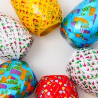 Лента упаковочная "С днём рождения" 0,5 см х 10 м, цвета МИКС Лента упаковочная "С днём рождения" 0,5 см х 10 м, цвета МИКС