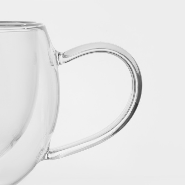 Кружка стеклянная с двойными стенками Magistro «Лиди», 320 мл Кружка стеклянная с двойными стенками Magistro «Лиди», 320 мл