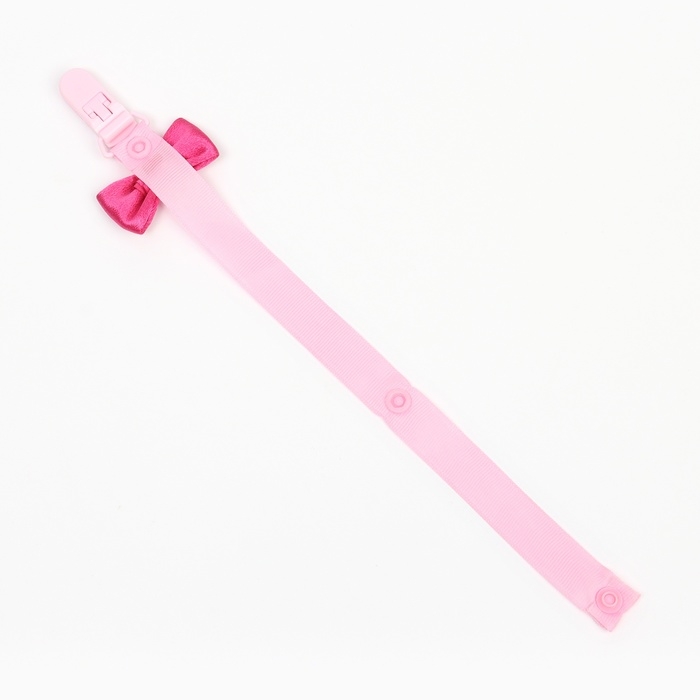 Держатель для соски - пустышки «Маленькая леди», на ленте Держатель для соски - пустышки «Маленькая леди», на ленте