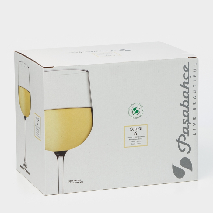 Набор стеклянных бокалов CASUAL, 290 мл, 6 шт Набор стеклянных бокалов CASUAL, 290 мл, 6 шт