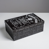 Набор подарочных коробок 6 в 1 &laquo;Алкогольный&raquo;, 20 х 12,5 х 7,5 - 32,5 х 20 х 12,5 см , Новый год