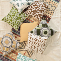 Наволочка декоративная 40х40 см, Circle beige, 100% хлопок Наволочка декоративная 40х40 см, Circle beige, 100% хлопок