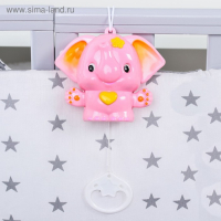 Подвеска музыкальная &laquo;Слоник&raquo;, заводная, на кроватку, коляску, цвет МИКС, Крошка Я