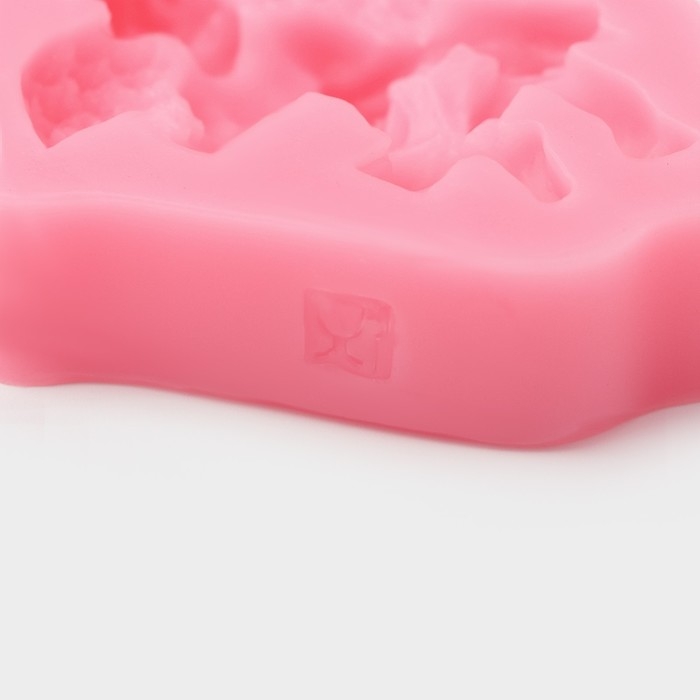 Молд Доляна «Ангел с гармошкой», силикон, 9×7,4×2 см, цвет МИКС Молд Доляна «Ангел с гармошкой», силикон, 9×7,4×2 см, цвет МИКС