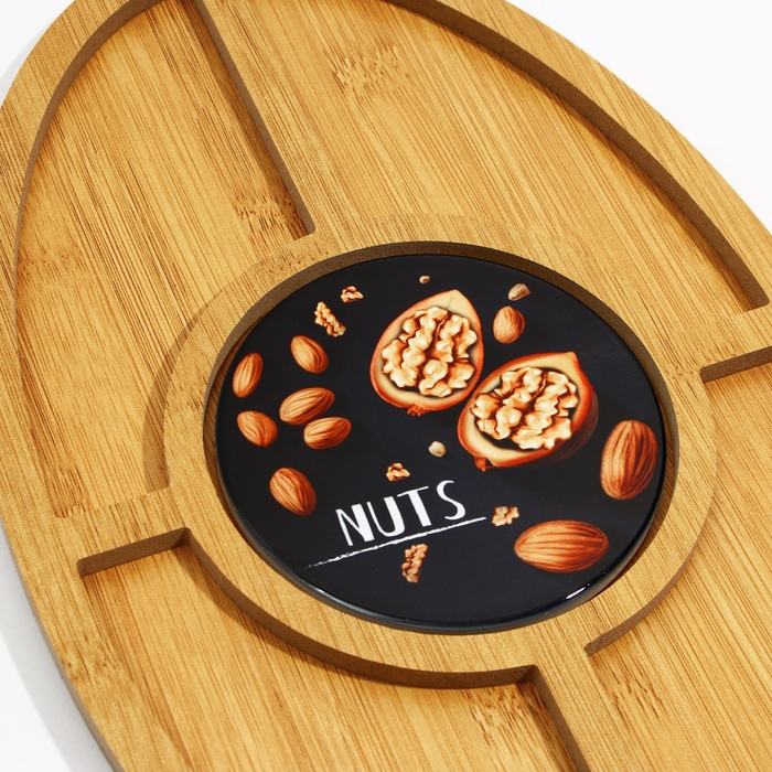 Менажница деревянная Nuts, 21.8 х 35 см Менажница деревянная Nuts, 21.8 х 35 см