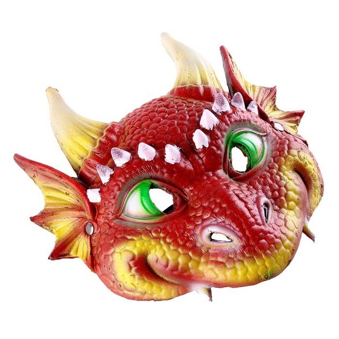 Маска карнавальная Маска карнавальная "Дракончик красный"