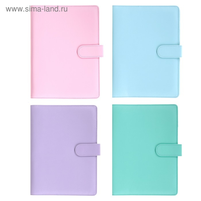 Органайзер на кольцах А5, 90 листов в линейку, с хлястиком, МИКС Органайзер на кольцах А5, 90 листов в линейку, с хлястиком, МИКС