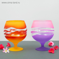 Ваза "Фентези" бренди бокал на ножке 2 л 20см МИКС Ваза "Фентези" бренди бокал на ножке 2 л 20см МИКС