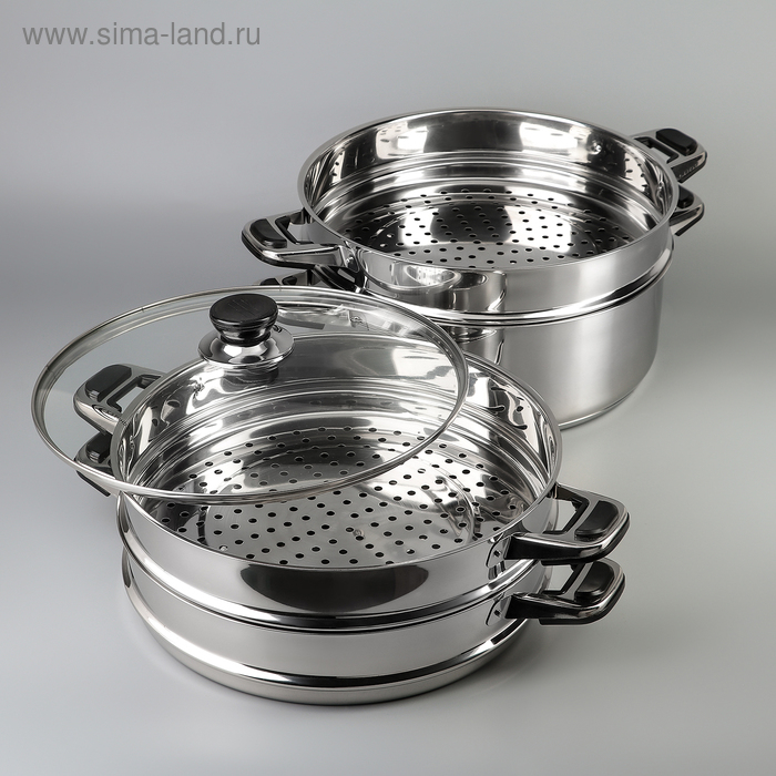 Мантоварка «Алтын», 7 л, d=30 см, 3 секции, капсульное дно, индукция Мантоварка «Алтын», 7 л, d=30 см, 3 секции, капсульное дно, индукция