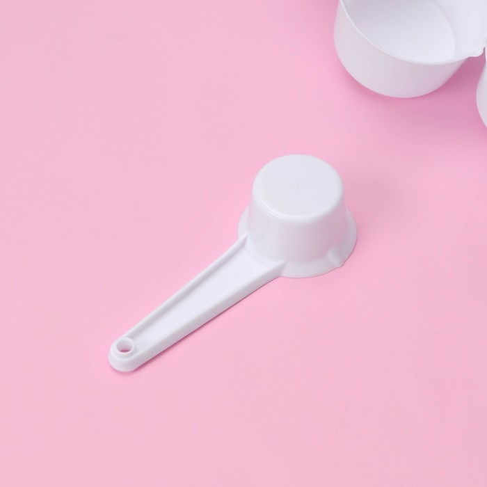 Набор мерных ложек Доляна, 11 шт: 30/60/80/125/250 мл, 0,6/1,2/2,5/5/7,5/15 мл, цвет белый