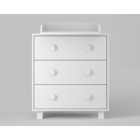 Комод пеленальный детский ИНКАНТО PAPI Lux 800/3, 81х45х90 см., 3 ящика, цвет белый