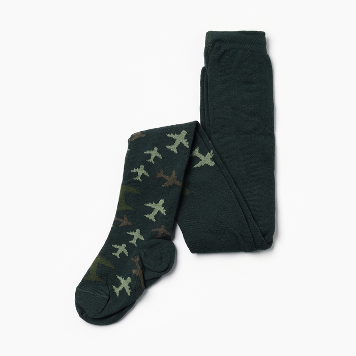 Колготки детские KAFTAN Колготки детские KAFTAN "Самолёты" 104-110 см, зелёный